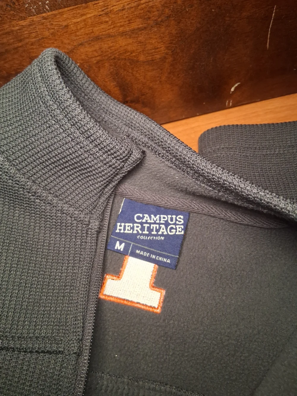 University of Illinois Men's Quarter-Zip Illini Size Medium